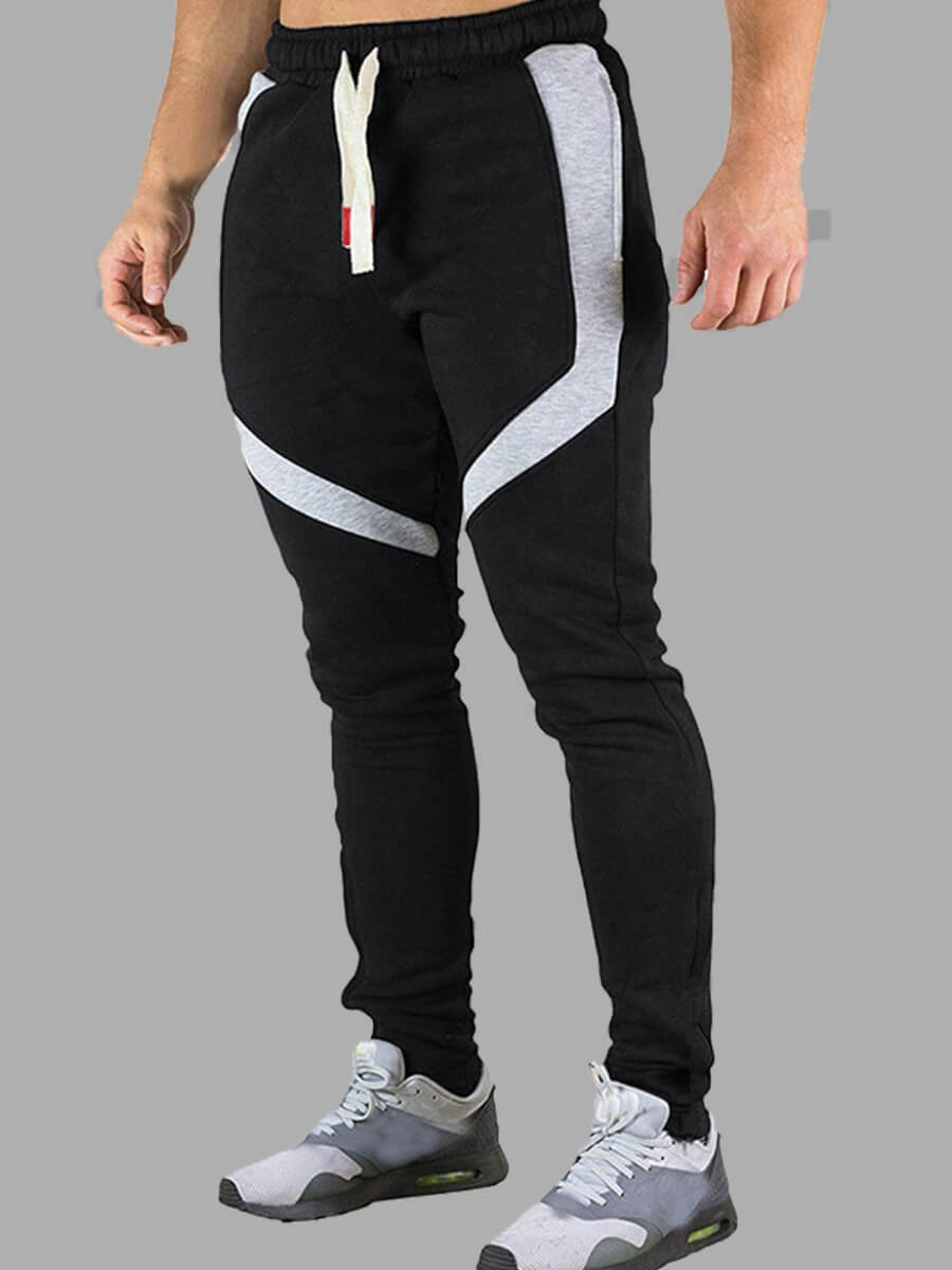 

Lovely Sportswear Patchwork Black Men Pants