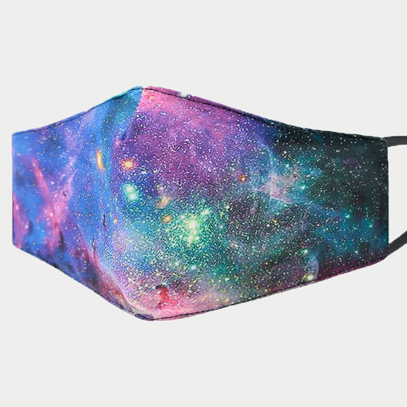 

Lovely Starry Sky Print Purple Face Mask