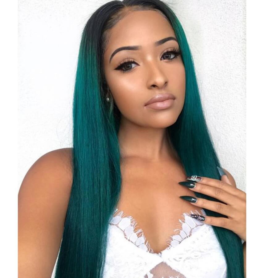 

Lovely Stylish Long Green Wigs