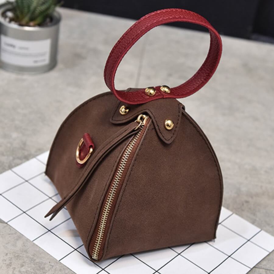

Lovely Casual Zipper Design Brown Crossbody Bag