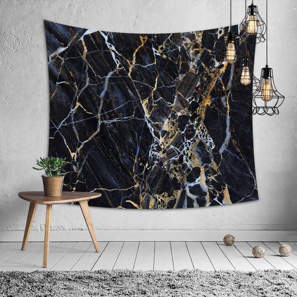 

Lovely Chic Print Black Decorative Wall Cloth