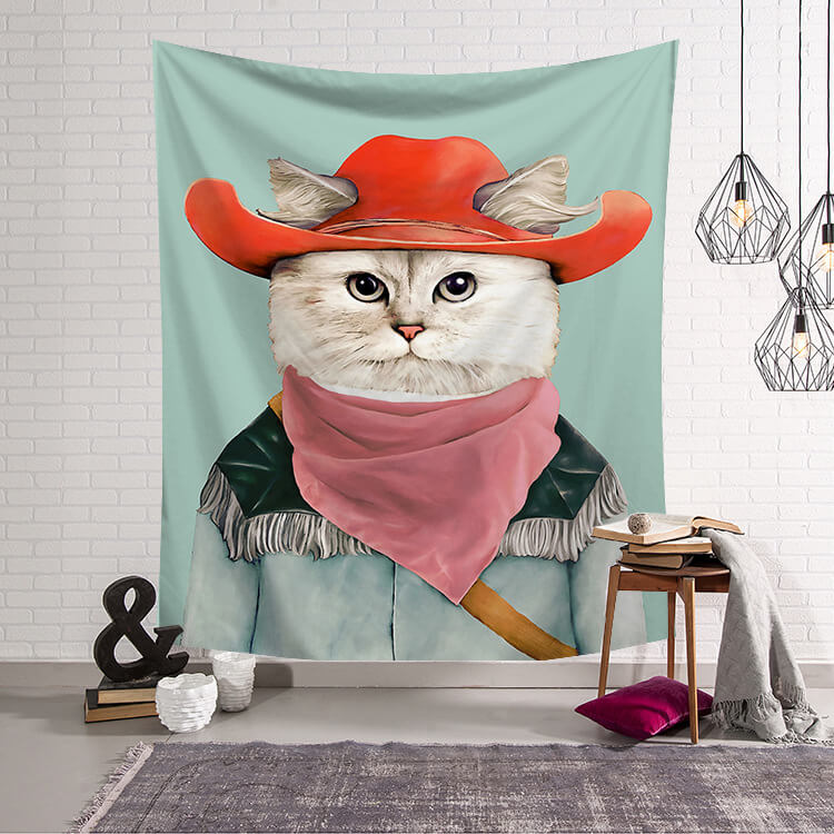 

Lovely Stylish Print Light Green Decorative Wall Cloth