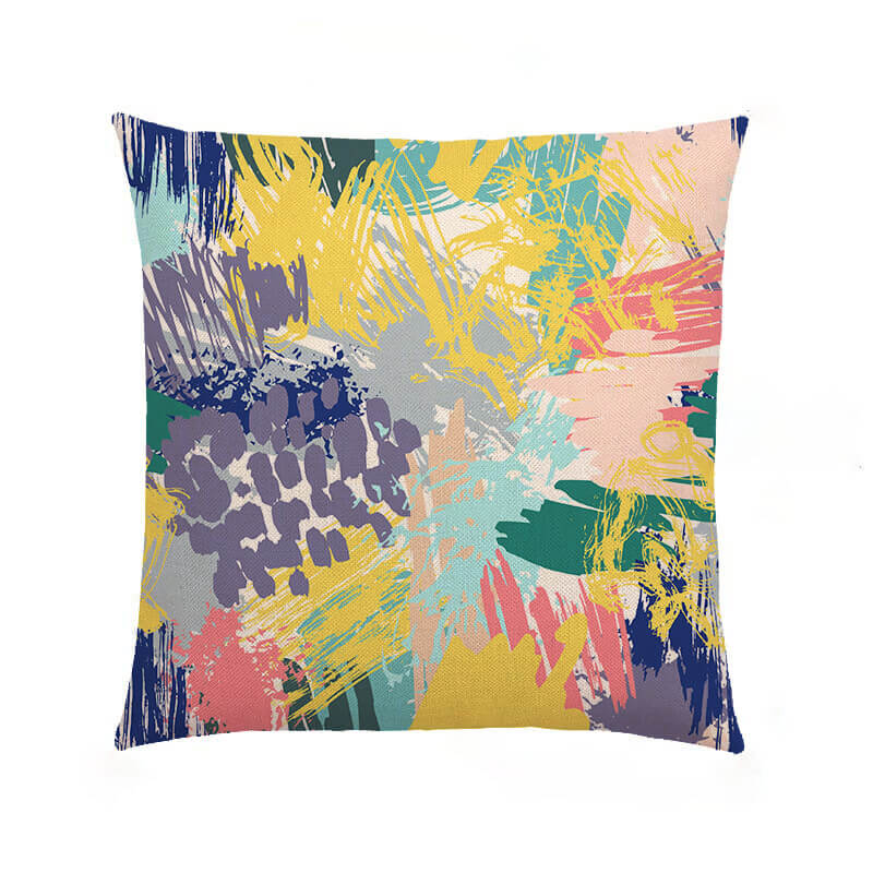 

Lovely Stylish Print Multicolor Decorative Pillow Case, Multi