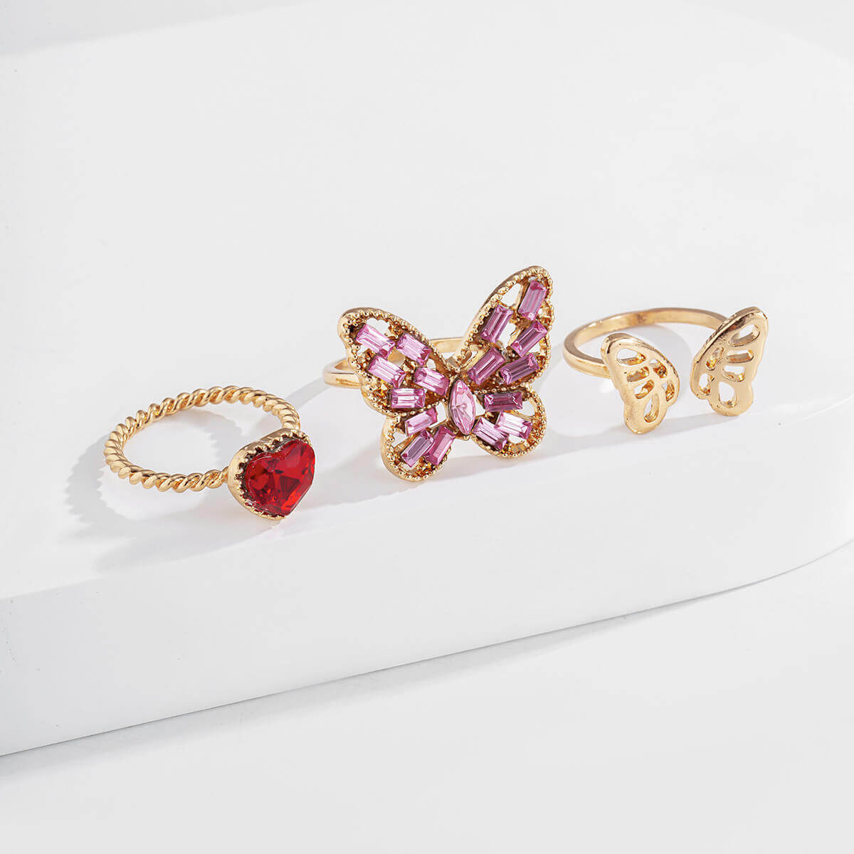 

Lovely Stylish Butterfly Gold Ring