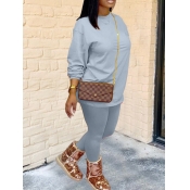 LW Round Neck Regular Fit Pants Set