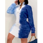 LW Plus Size Dropped Shoulder Tie-dye Sweat Dress