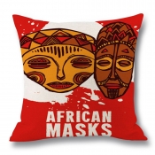 Lovely Chic Print Red Decorative Pillow Case