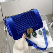 LW Stylish Chain Strap Blue Crossbody Bags
