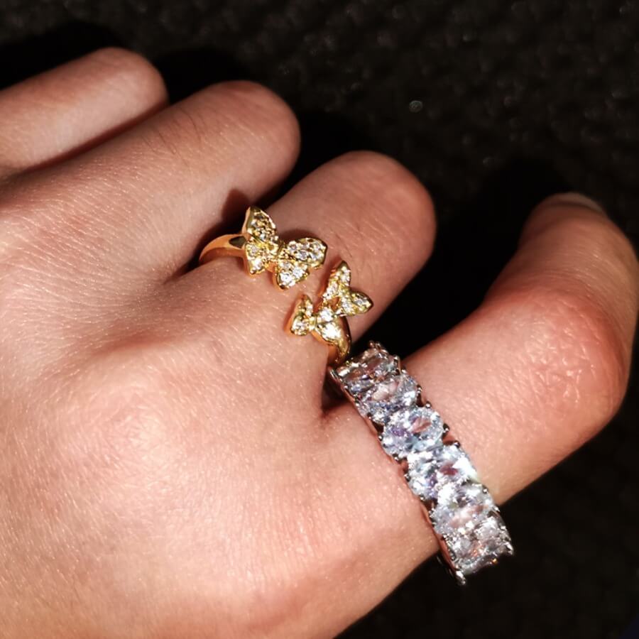 

Lovely Street Butterfly Silver Ring