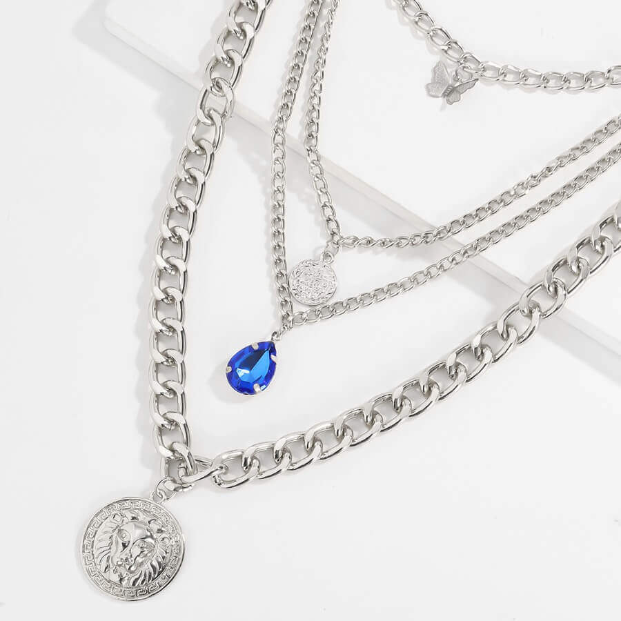 

Lovely Trendy Hollow-out Silver Necklace
