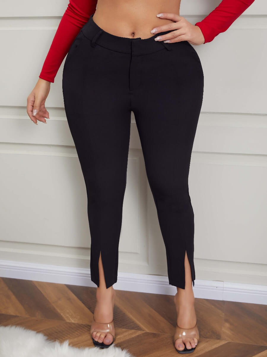 

Lovely Straight Black Pants