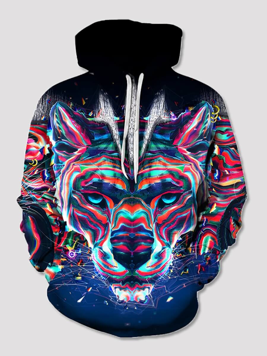 

Lovely Street Graffiti Element Print Black Boys Hoodie