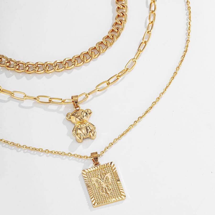 

Lovely Chic Butterfly Pendant Gold Necklace