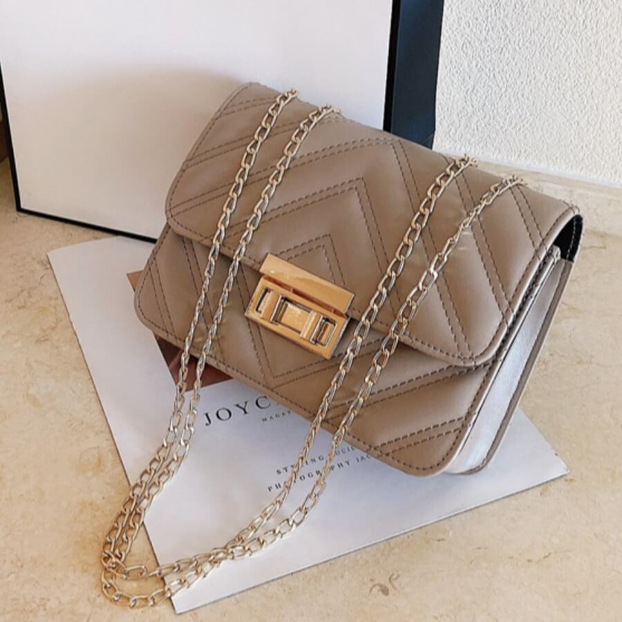 

Lovely Casual Metal Accessories Decoration Khaki Crossbody Bags