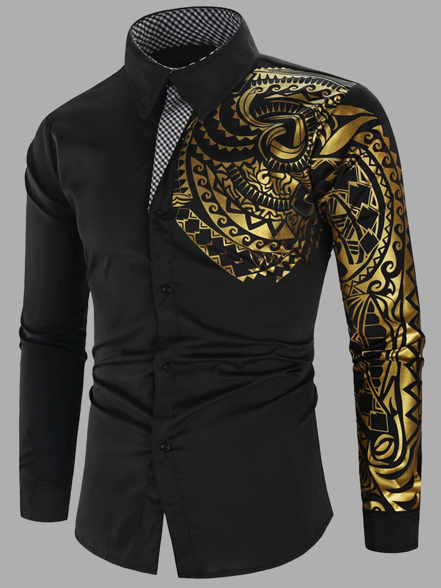 bella formale geometric stampa patchwork blackworks