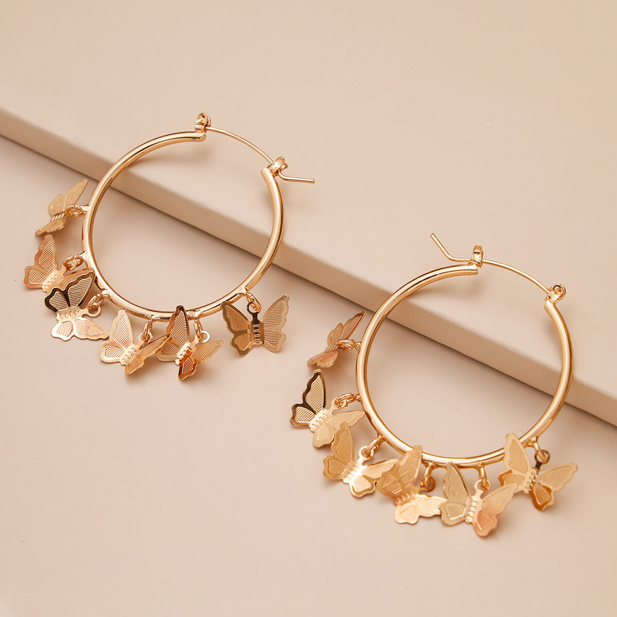 

Lovely Trendy Butterfly Gold Earring