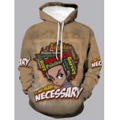 Lovely Men Character Cartoon Print T-shirt