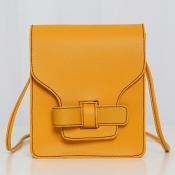 Lovely Stylish Basic Yellow Crossbody Bag