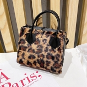 Lovely Trendy Leopard Print Crossbody Bag