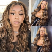 Lovely Stylish Long Wavy Brown Wigs