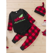 Lovely Sweet Christmas Day Plaid Print Patchwork B