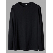 Lovely Casual O Neck Loose Black T-shirt