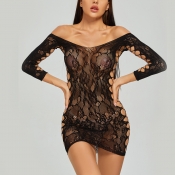 Lovely Trendy Off The Shoulder Bandage Hollow-out 