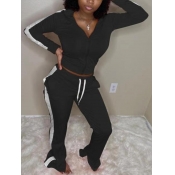 LW Striped Drawstring Pants Set