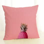 Lovely Casual Pineapple Print Rose Red Decorative 