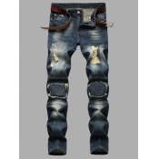 LW Men Stretchy Denim Nostalgic Ripped Jeans