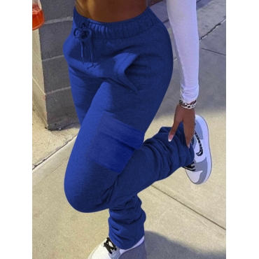 

LW COTTON Casual Side Pocket Royalblue Pants