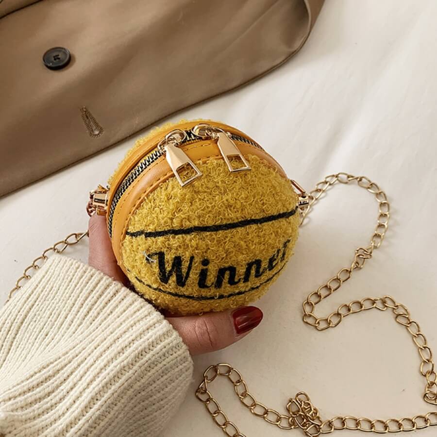 

Lovely Chic Basketball Yellow Crossbody Bag