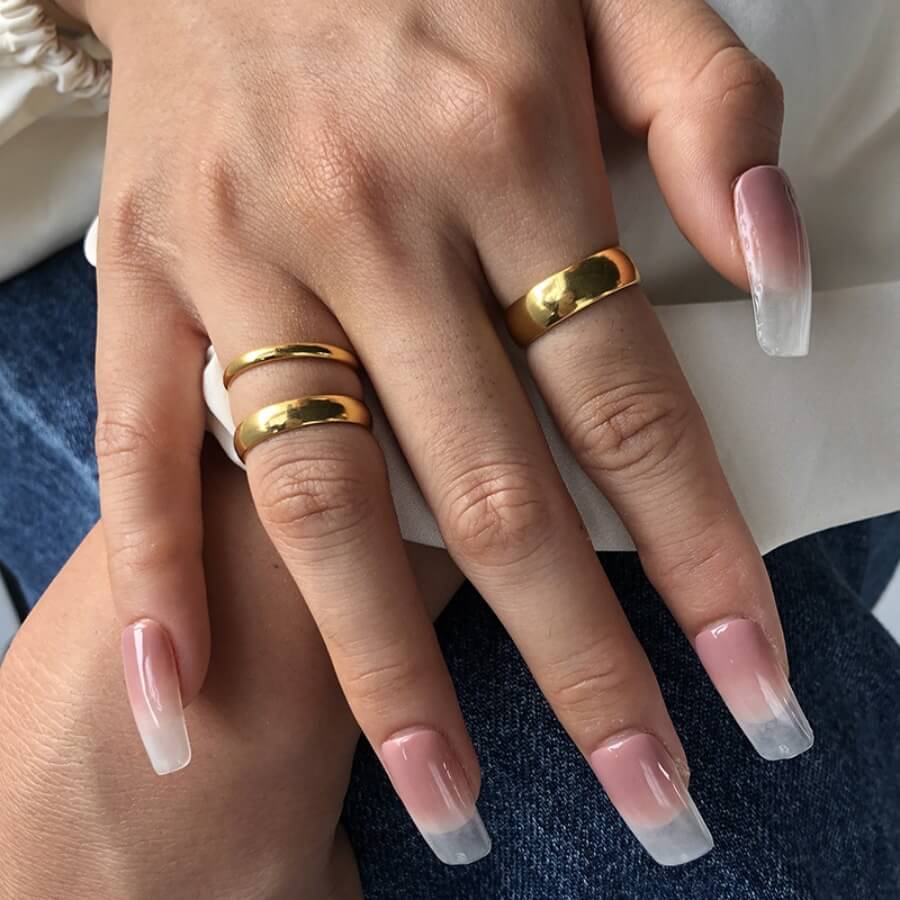 

Lovely Casual Basic Gold Ring
