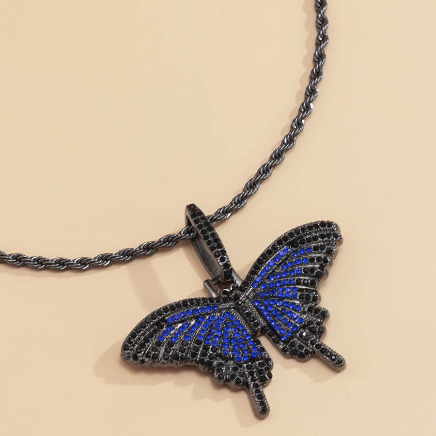 

Lovely Sweet Butterfly Blue Necklace