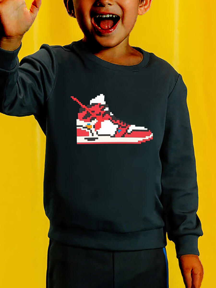 

Lovely Sportswear O Neck Print Black Boy Hoodie