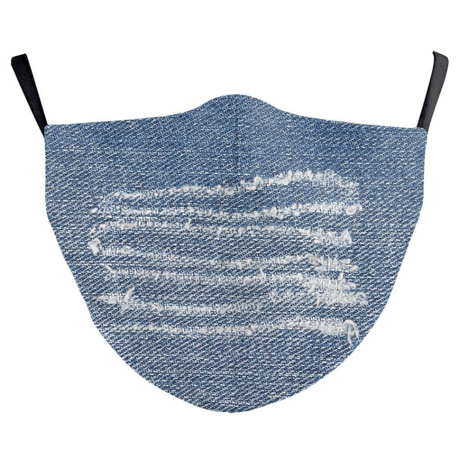 Lovely Trendy Ripped Blue Face Mask Sale | LovelyWholesale