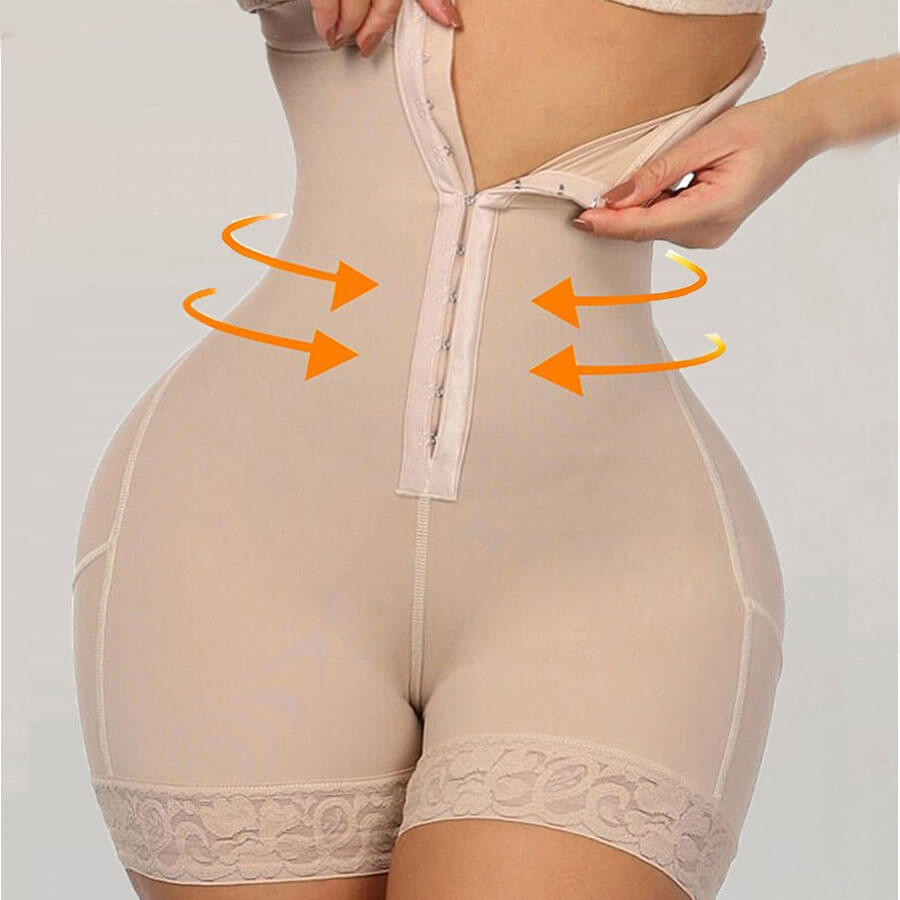 

Lovely Sexy High-waisted Patchwork Khaki Waist Trainer