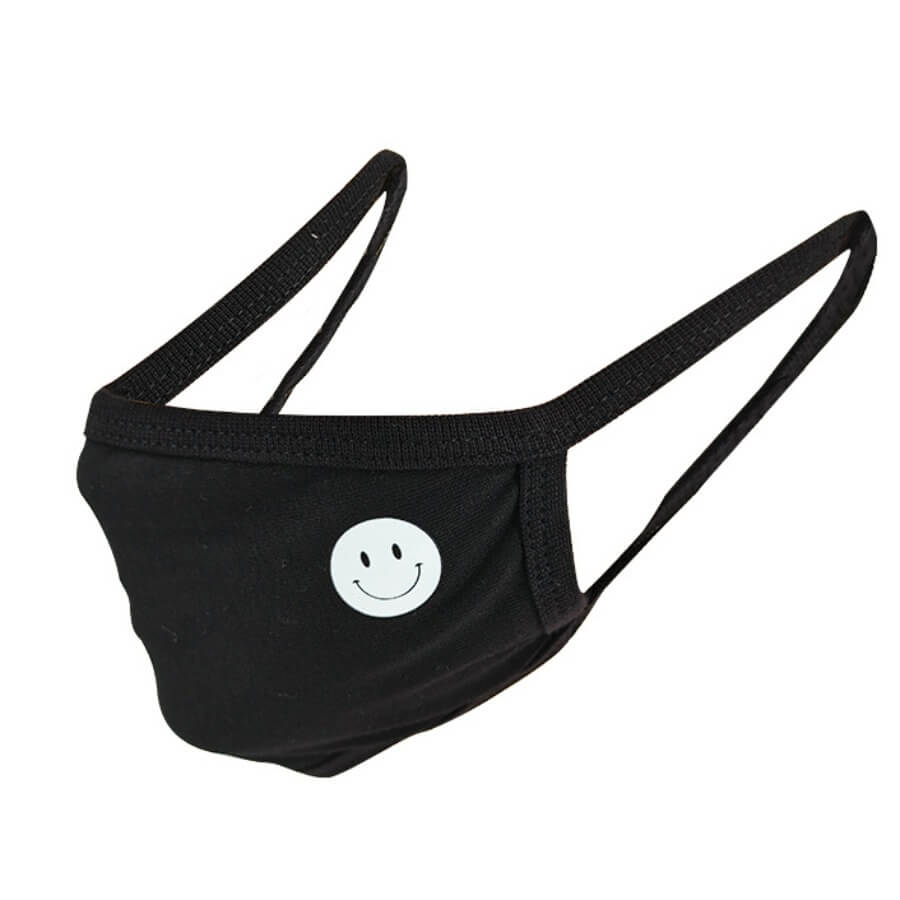 

Lovely Casual Smiley Face Print Black Face Mask