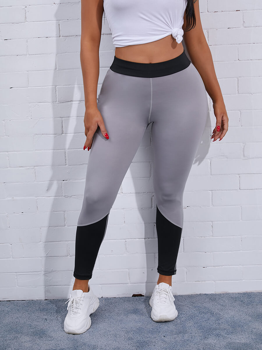 

Lovely Casual Mid Waist Patchwork Black Leggings
