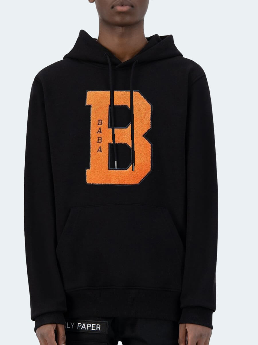 

Lovely Casual Hooded Collar Letter Print Black Men Hoodie