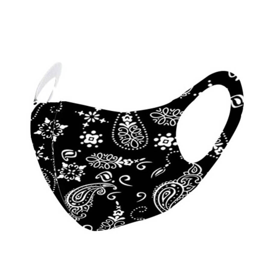 

Lovely Casual Floral Print Black Face Mask