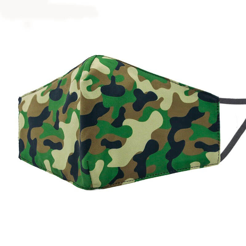 

Lovely Casual Camo Print Green Face Mask