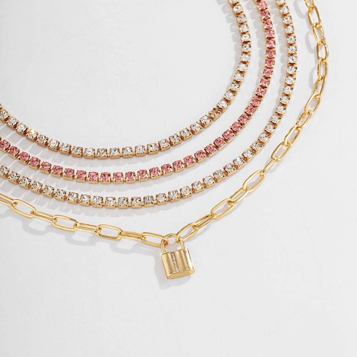 

Lovely Casual Multilayer Design Gold Necklace