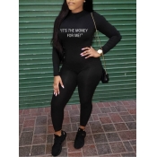 LW It s The Money For Me Letter Print Jumpsuit
