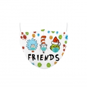 Lovely Casual Letter Christmas Elements Print Whit