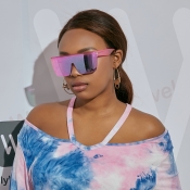 Lovely Chic Patchwork Rose Red Sunglasses
