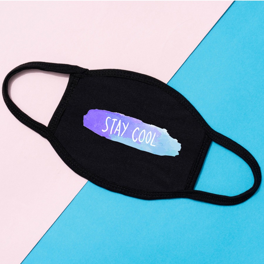 

Lovely Casual Letter Print Light Purple Face Mask