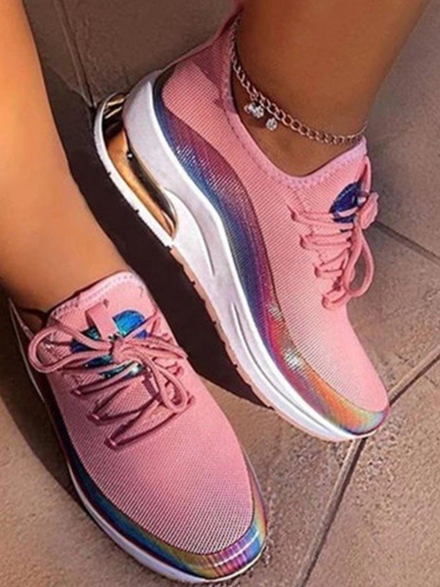 LW BASICS Sporty Tie-dye Pink Sneakers