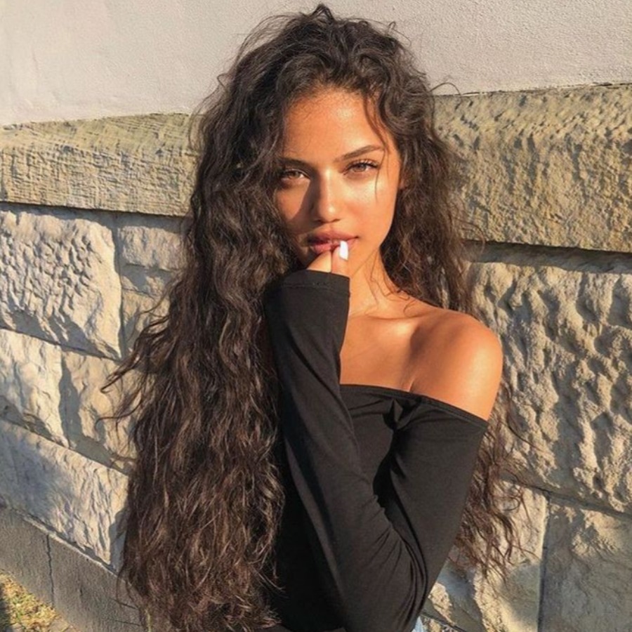 

Lovely Street Curly Brown Wig