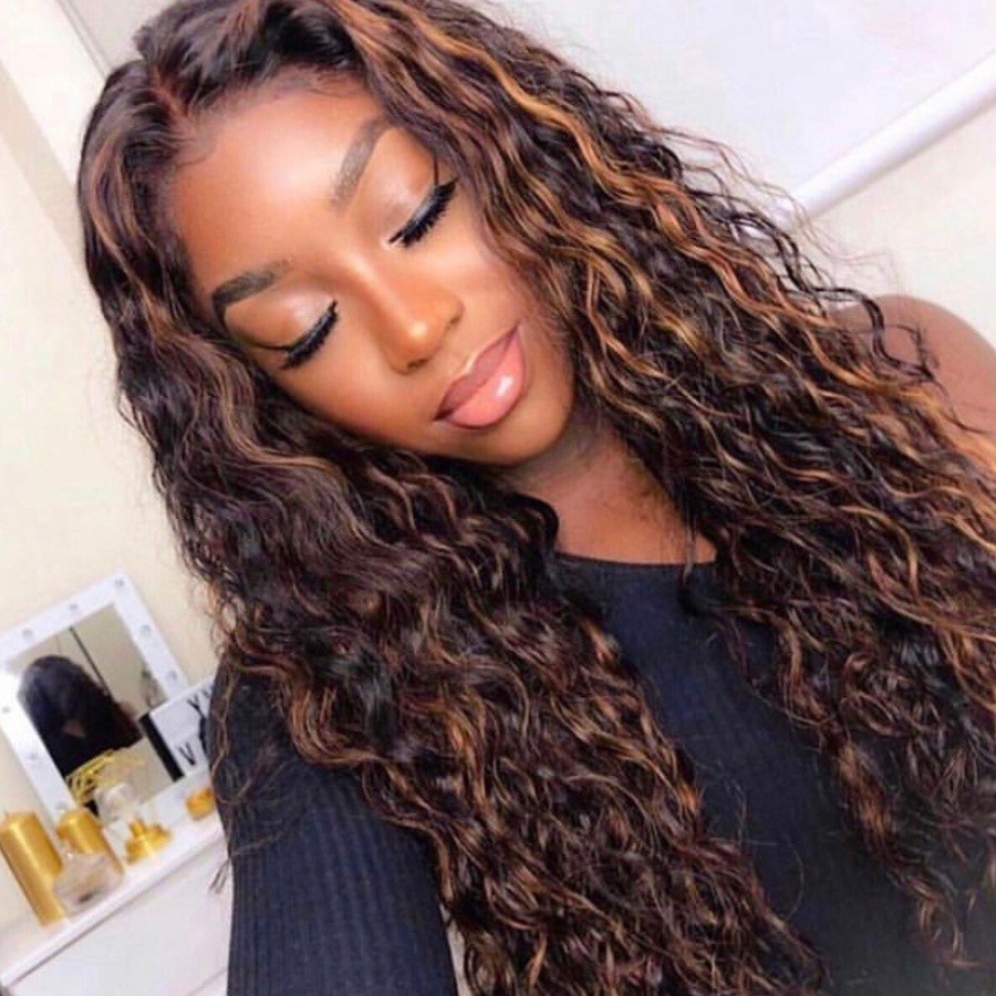 Lovely Casual Curly Brown Wig